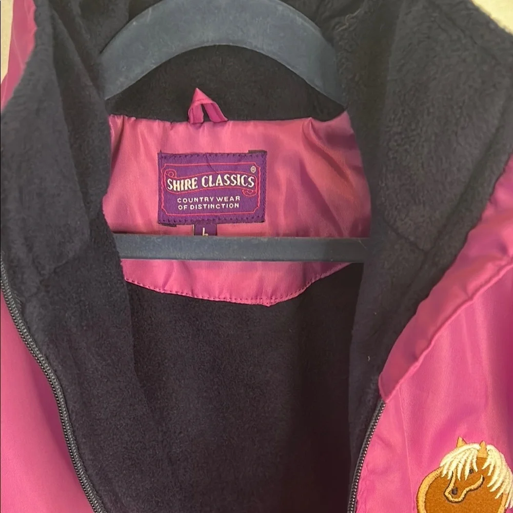 Vibrant Purple wind breaker with High Collar and Smooth Finish